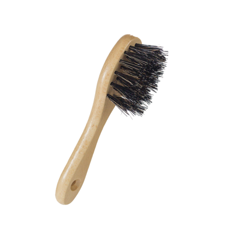 Brush for cleaning polishing pads | Detail brush | Mixed bristles oval head
